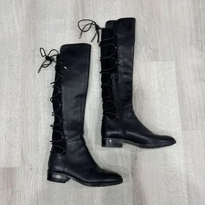Vince Camuto Parle Black Leather Boots
